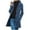 Blue, variant on VINUSLI Women's Winter Wool Blend Pea Coat Single Breasted Stand Collar Casual Trench Coat Overcoat for Women Elegant Business Blazer Jacket 2025 Green,XXL