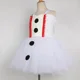 thumbnail image 5 of Disfraz de muñeco de nieve Olaf para niños, fiesta de Halloween, carnaval, vestidos de princesa, vestido de tutú blanco brillante para niñas pequeñas, ropa de Navidad, 5 of 5