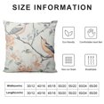 thumbnail image 6 of HENGT  1 Piece Home Decorative Throw Pillow Cover, Rustic Stylish Vivid Flower and Sparrow Pattern Jacquard Square Cushion Case for Bedroom Motorhome Gift, 2pcs, 6 of 6