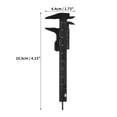 thumbnail image 6 of Unique Bargains 1 Pc Mini Eyebrow Measuring Ruler Double Scale Aliper Measuring Tool 4.13"x1.73" Black, 6 of 6