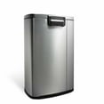 thumbnail image 6 of Nine Stars Automatic Kitchen Trash Can, 13 Gallon Stainless Steel, Motion Sensor Hands-Free Soft-Close Lid Garbage Bin, Silver, 6 of 8