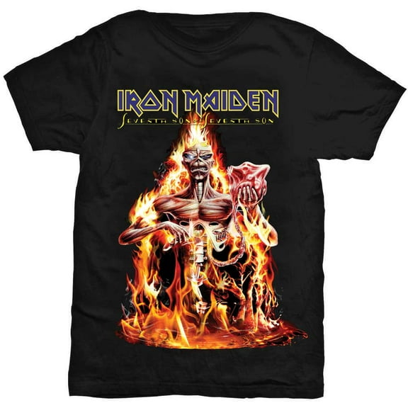 Iron Maiden Unisex T-Shirt Seventh Son (Small)