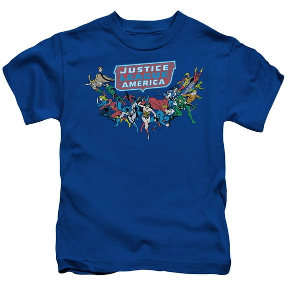 DC Comics Boys' Here They Come Childrens T-shirt Blue