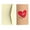 C, variant on Goowood Valentines Day Heart Greeting Card with Leather Heart Retro Kraft Paper Handmade Blank Love Anniversary Card