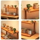 thumbnail image 5 of Estantería de Escritorio de Doble Nivel, Organizador de Madera para Oficina, Cocina, Dormitorio o Librería, 40 X 14 X 14,5 Cm, Acabado Café, 5 of 7