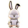 thumbnail image 1 of Soporte para teléfono móvil con forma de carrito de conejo, autoadhesivo, con gran capacidad de carga, galvanizado, adorable anillo para dedo, accesorios para teléfono móvil., 1 of 8