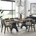 thumbnail image 6 of Modway Genuine 96" Crank Adjustable Height Dining and Conference Table in Black Natural, 6 of 15