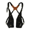 thumbnail image 1 of Bolso de hombro tipo axila, bolso de hombro doble para cosplay, compras, viajes Negro, 1 of 8