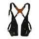 thumbnail image 1 of Bolso bandolera de piel sintética para axilas, ideal para fiestas medievales al aire libre. Negro, 1 of 9