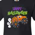 thumbnail image 4 of Inktastic Happy Halloween-monster truck with pumpkins, bats, cat,and ghost Youth T-Shirt, 4 of 5