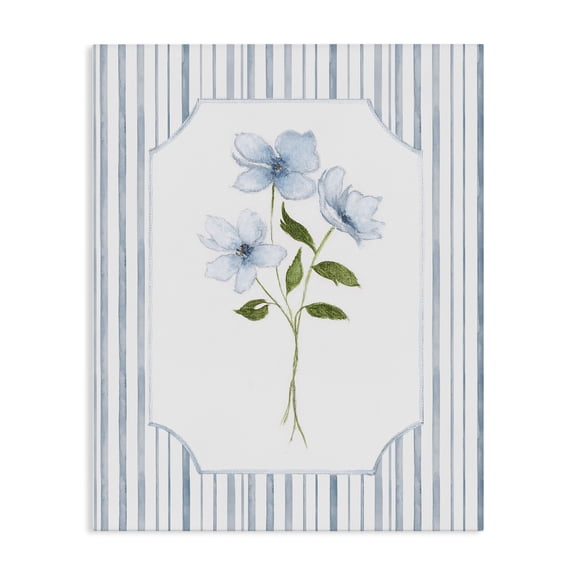 Stupell Industries Cottage Soft Blooms & Stripes Canvas Art, 16 x 20, by Tava Studios