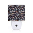 thumbnail image 1 of Fotbe Colorful Mushrooms in Doodle Style Luz Nocturna LED, Luz de Noche con Sensor de Luz Natural de Anochecer a Amanecer, Se Enchufa a la Pared, Blanco Cálido 0.5W-EU, 1 of 7