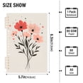 thumbnail image 2 of FORMRS 1-Subject Spiral Notebook 8" x 5" College Ruled 60 Refillable Sheet A5 Hard Cover, Pink Flower, 2 of 7