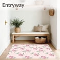 thumbnail image 3 of ODIKA 2'x3' Machine Washable Non-Slip Area Rug, Whimsical Meadow Fantasy Artistic High Traffic Rug with Pad, Pink, 550151, 3 of 8