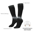 thumbnail image 5 of Picia Women Crew Soft Moisture-wicking Socks Silver Glitter1 Pattern Design Cotton Socks, One Size fit All, 5 of 9
