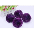 thumbnail image 2 of YYCRAFT 15pcs Jumbo Glitter Tinsel Pom Poms Sparkle Balls for DIY Craft,Cat Toys(2 Inch,Purple), 2 of 4