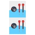 thumbnail image 2 of Perforadora de pasador de centro Riwesomey CBP017113 Rojo con gorras 2piezas, 2 of 6