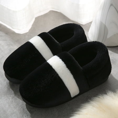 

〖Yilirongyumm〗 Black 40-41 Slippers For Women Slippers For Women Winter Warm House Slippers Soft Indoor Outdoor