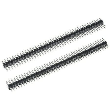 

Uxcell Straight Header Pin 80P 2 Row 2mm Pitch Silver Tone Pin for Prototyping 15 Pack