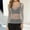 Gray, variant on Outfmvch going out tops for women Slim Fit Tops Tight Shirts Crop Tops mesh top Womens Solid See Through Long Sleeve Arm Shaper Top Mesh Shirt Blouse Black L