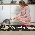 thumbnail image 4 of Halloween Kitchen Rug Set Of 2 Anti Fatigue Kitchen Mats for Floor,Cute Ghost Pumpkin Welcome Halloween Kitchen Rugs and Mats for Bathroom,Room Cooking (47x17+30x17 Inches), 4 of 7