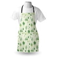thumbnail image 4 of Hawaii Apron, Sketch Palm Tree North Pacific Ocean Foliage Abstract Monochrome, Unisex Kitchen Bib with Adjustable Neck for Cooking Gardening, Adult Size, Forest Green Pale Green, by Ambesonne, 4 of 4