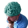 thumbnail image 4 of Hat for Women Mens Hats Solid Color Spoof Fun Brain Hat Hand Knitted Multi Color Fashionable Casual Brain Hat, 4 of 4