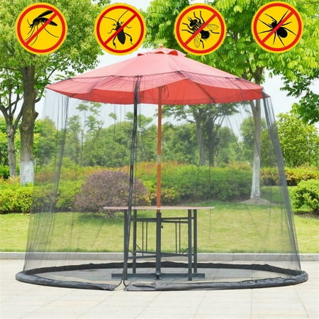 Umbrella Table Screen Cover Mosquito Bug Insect Net Outdoor Patio Mosquito Bug Insect Net Outdoor Patio