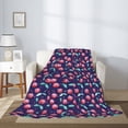 thumbnail image 2 of Sikiie Cool Mirror Cherries Cozy Flannel Fleece Throw Blanket: Lightweight & Thick for All Seasons - Perfect for Women, Men, & Kids"40"x30", 2 of 6