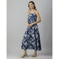 thumbnail image 3 of Moomaya Womens Printed Sleeveless Summer Dress, Shoulder Strap Casual Maxi Dress, 3 of 8