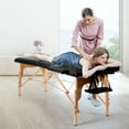 thumbnail image 2 of 84''L Portable Massage Table Adjustable Facial Spa Bed Tattoo w/ Carry Case Black, 2 of 11