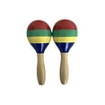 thumbnail image 1 of 1 Pair Wooden Maracas Sand Hammer Rumba Shakers Rattles Sand Hammer Percussion Instrument Musical for Kid Party Games, 1 of 6