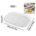 thumbnail image 3 of Nomeni Wine glass racks Square Countertop Condiment Storage Rack For Refrigerator Transparent Rotating Storage Rack Home Rotating Storage Rack For Kitchen Bathroom Bedroom Office, 3 of 7