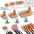 thumbnail image 2 of Wago 2 Port (5) 3 Port (5) 5 Port (5) 221 Splicing Connector, Lever-Nut Assortment Pocket Pack for All Wire 12-24 AWG, 2 of 2