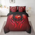 thumbnail image 2 of Castle Fairy Female Men Love Heart Print Twin Bedding Sets 7-Piece,Happy Valentine's Day Bedding Comforter Set Microfiber,Romantic Angel Wings Breathable Sheet Sets,Microfiber Bedroom Decor, 2 of 8