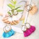 thumbnail image 1 of Juego de aretes de borla, aretes llamativos de playa de verano con flecos coloridos a la moda para mujeres y niñas, 1 of 4