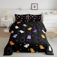 thumbnail image 2 of jejeloiu Colorful Cartoon Ghost Bedding Comforter Set,Multicolor Circle Dot Twin Comforter Sets,Halloween Theme Bedding Set For Girls Child,Microfiber Bedroom Decor Reversible,2-Piece, 2 of 8