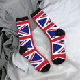 thumbnail image 7 of Women Colorful Crew Socks Union Jack All Uk Flag Novelty Fun Socks For Mens, 7 of 7