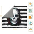 thumbnail image 3 of Honeii Watercolor Skull for Dish Drying Mat for Kitchen Counter, Non-slip Rubber Backed, Hide Stain Kitchen Super Absorbent Draining Mat, Dish Rack Pad, 3 of 8