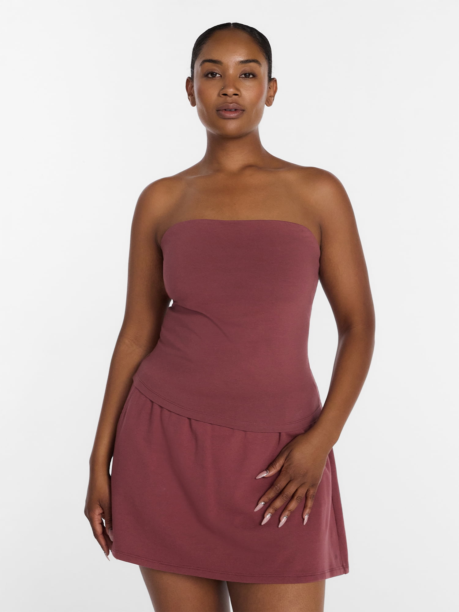 Athletic Works Women's Cotton-Blend Tube Top, Sizes XS-XXXL