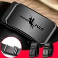 thumbnail image 5 of Vintage Luxury Design  Man Automatic Buckle Belt Waistband Waist Strap Business Leather Belt BLACK, 5 of 8