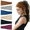 thumbnail image 4 of Aoanydony Hair Bands With High Elasticity For Active Individuals Elastic Hair Bands Sweat Absorption 29 Rust Red 1, 4 of 6