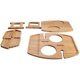 thumbnail image 3 of Mesa de picnic portátil, mesas de picnic de madera para vino al aire libre, bandeja para bocadillos y quesos con soporte para 2 copas de vino, mesa de bar de playa al aire libre con soporte, 3 of 8