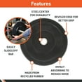 thumbnail image 6 of Body Sport Rubber Olympic Bumper Plates - Single Plate - 2-Inch Wide - 35 Pounds, 6 of 6