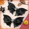 thumbnail image 4 of 1Pair Halloween Black Bat Hair Clips Multifunction Party Background Decoration Supplies for Children Adults Girls Boys, 4 of 10
