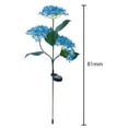 thumbnail image 2 of 3 cabezas Hortensia Luz de tierra Bendable LED Solar Path Yard Lights para patio, 2 of 9