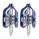 thumbnail image 5 of Advancent 2 piezas de polea antibobinado lateral de escalada de alta resistencia 32KN bloque de rodamiento de bolas Hardware de rescate 15mm carpas Azul, 5 of 6