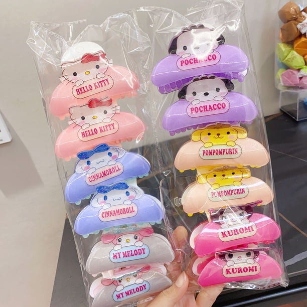 San Liou-Pinza para el pelo con dibujos animados de Jade, pinza acrílica para el pelo, cuchara grande para la espalda, pinza para el pelo, pinza de tiburón para niña