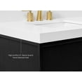 thumbnail image 5 of Momo 48 in. Bath Vanity in Black Oak with White Quartz Top and Undermount Basin, 5 of 7