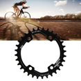 thumbnail image 4 of Plato de Bicicleta, Disco de Diente Positivo y Negativo de un Solo Disco de aleación de Aluminio BCD 96MM para M8000/M9000 32T, 34T, 36T(17 * 17 * 2cm-34T) Amonsee No, 4 of 6
